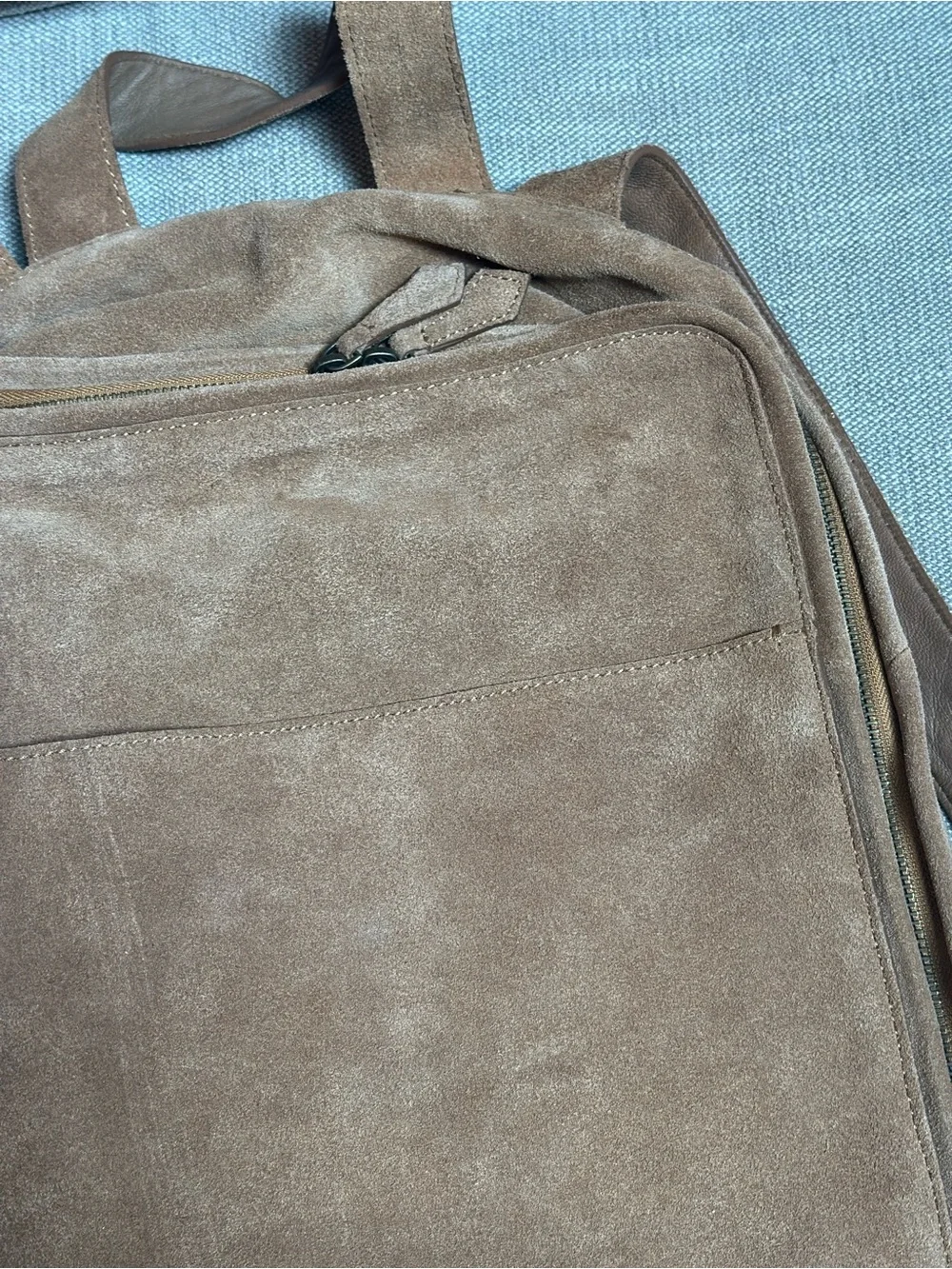 Zara Home SPLIT SUEDE LEATHER BACKPACK